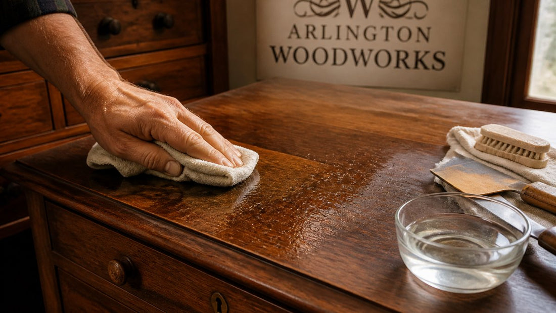 How Do You Remove Sticky Residue From Vintage Wood?